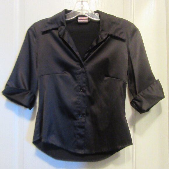 Black Blouse Size Ladies Small  [Garage] - Picture 3 of 3